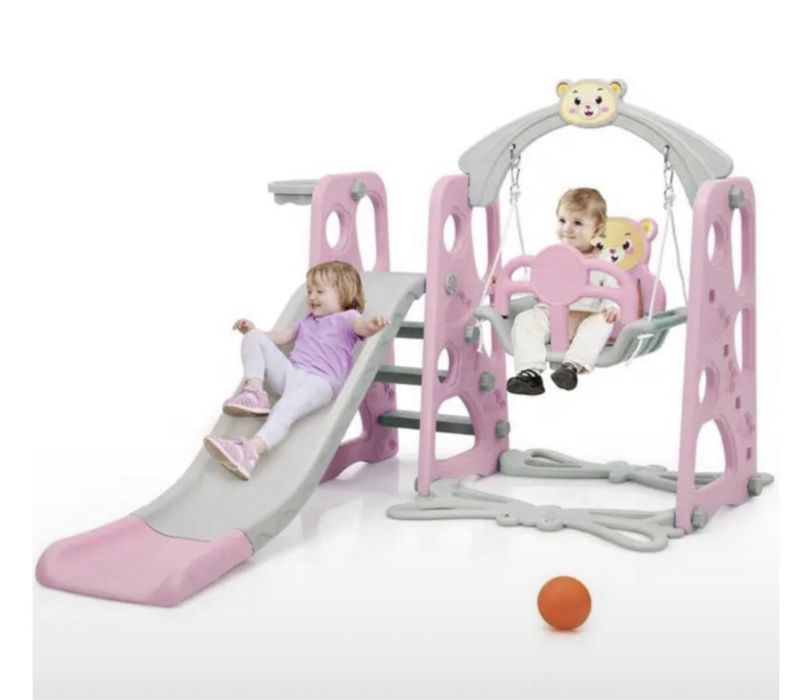 Детская горка с качелей