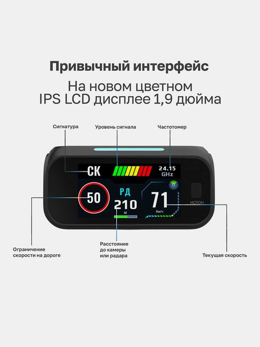 Радар-детектор SilverStone F1 DOPPLER PRO Wi-Fi