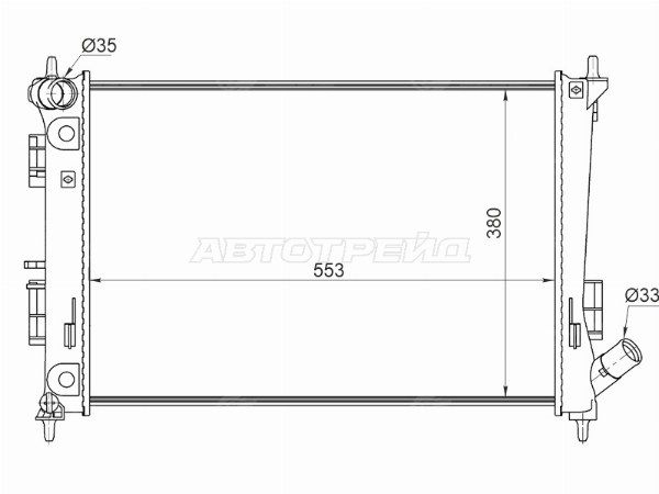 Радиатор охлаждения двигателя  Hyundai Creta