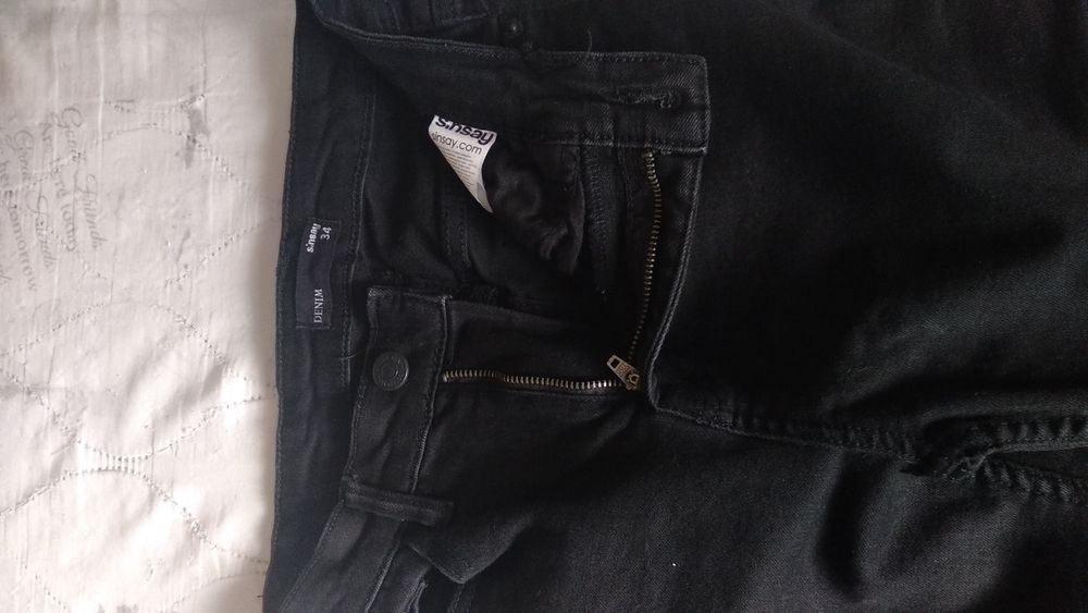 2 бр.дънки син и черен размер 34