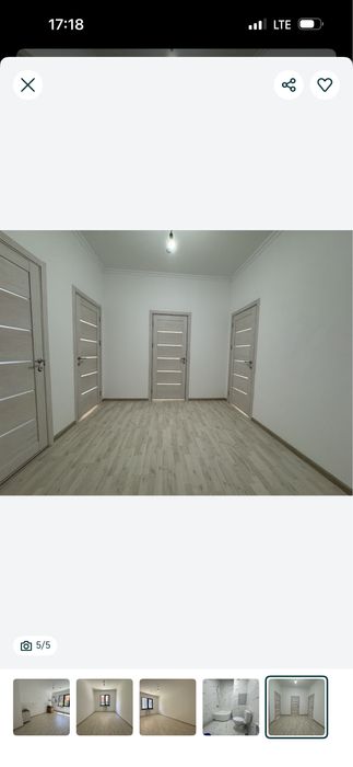 Своя квартира на сергели рядом симма гостиница 2/1/16 новостройка