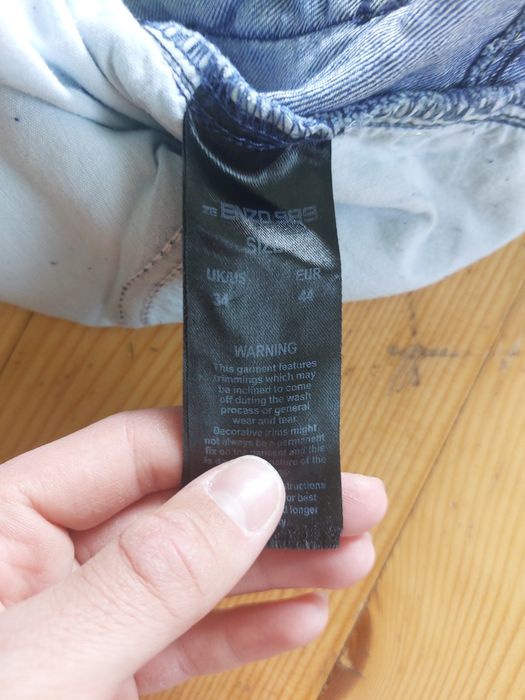 Дънкови къси гащи ENZO размер UK 34  EU 44