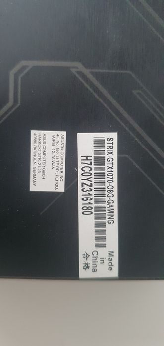 GTX 1070 8GB Asus Rog Strix