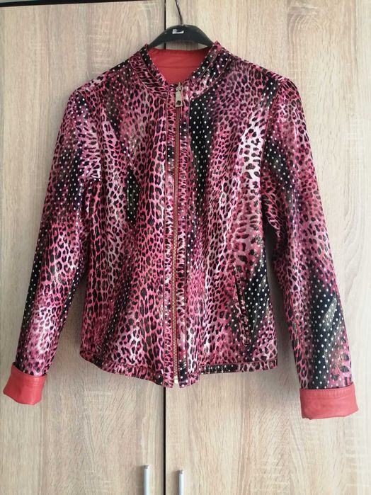 Дамско кожено яке с две лица