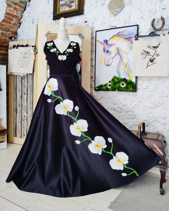 Rochie eleganta tafta și dantela