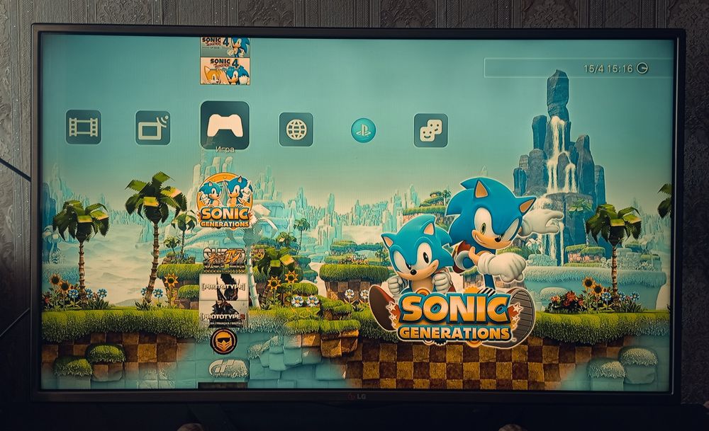 PS3 Super Slim 500Gb, 76игр, Hen