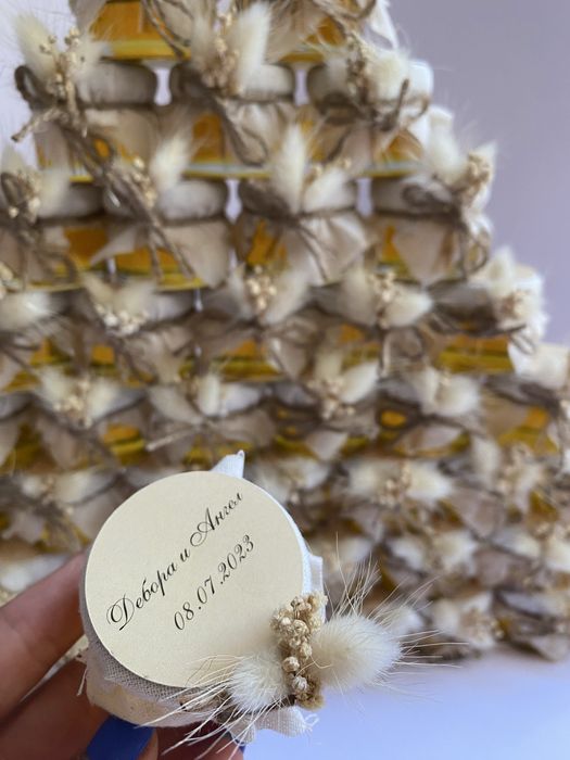 Бурканчета с мед за сватба /кръщене/погача