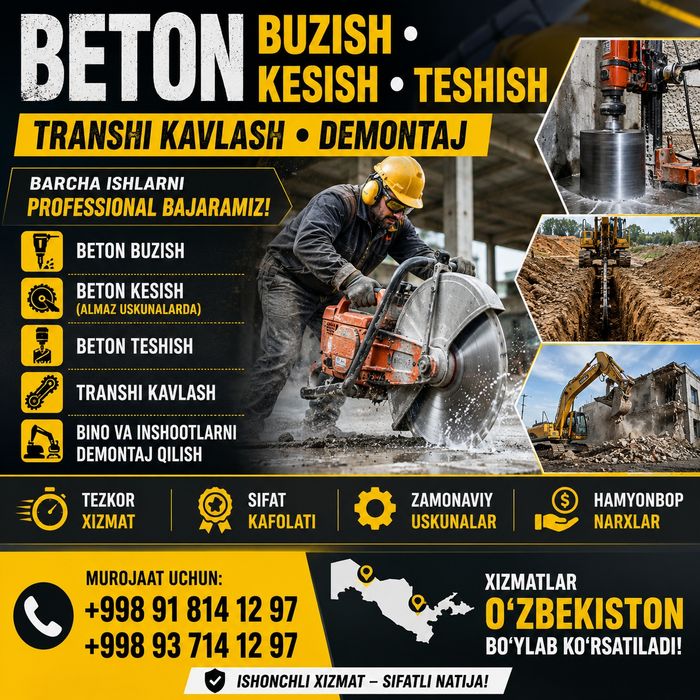 Beton buzish xizmati
