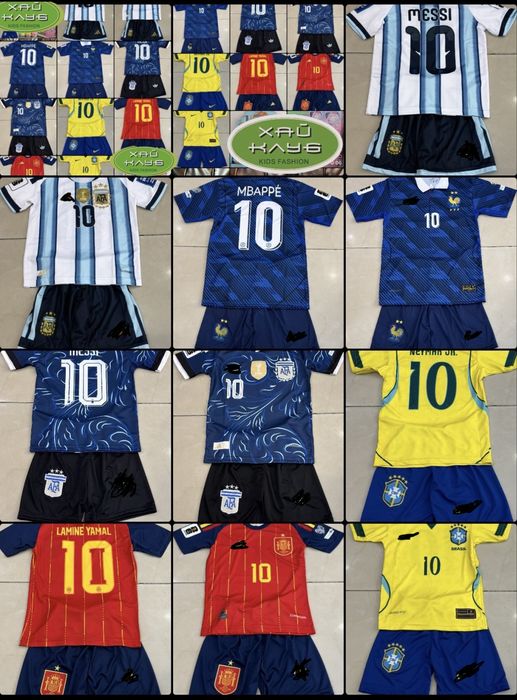 Детски футболни екипи.Нови модели 2026/Football equipment Yamal/Messi