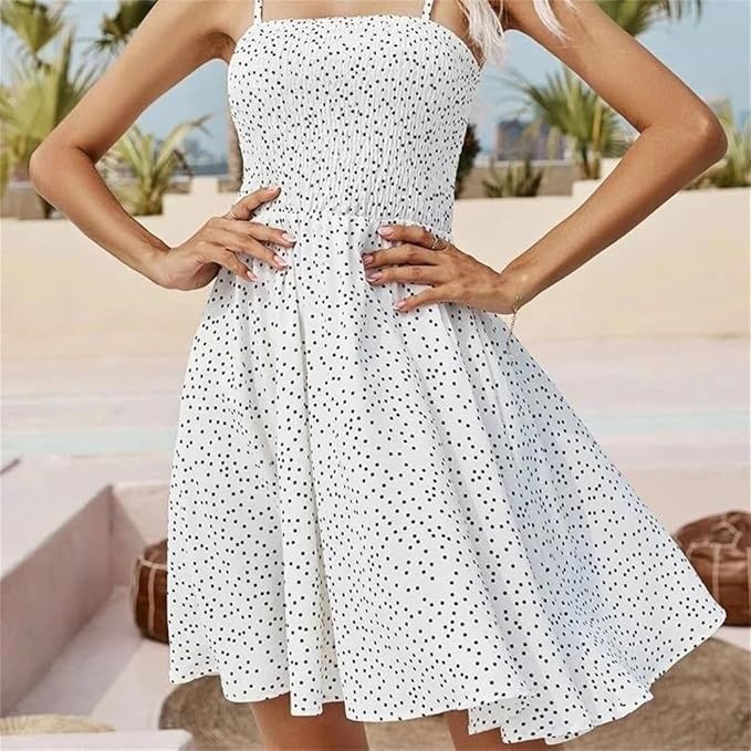 Сарафан в горошек