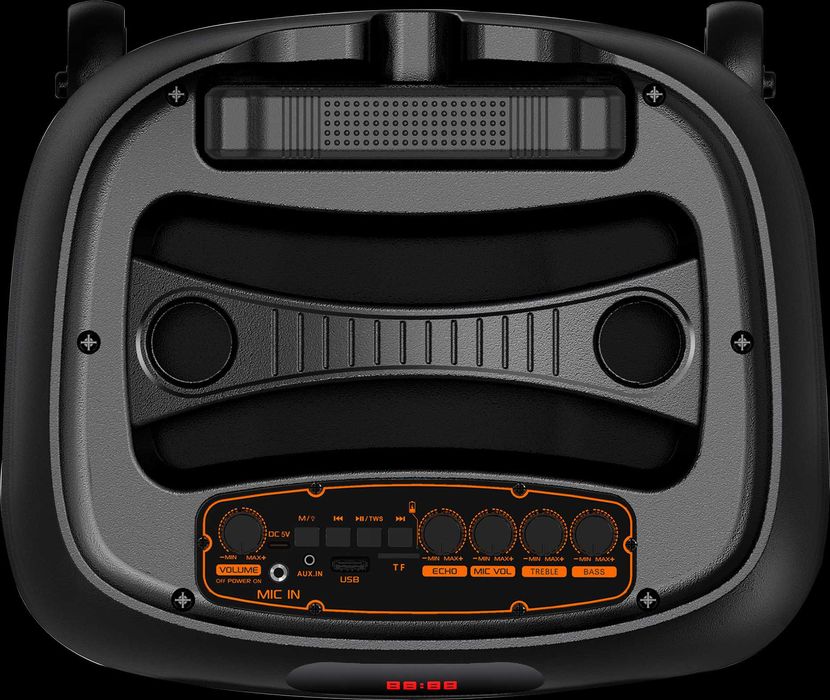 Boxă portabilă RGB cu 2 microfoanele JBL PartyBox 12" Sing-E ZQS12148 BASS cu baterie de mare capacitate și telecomandă