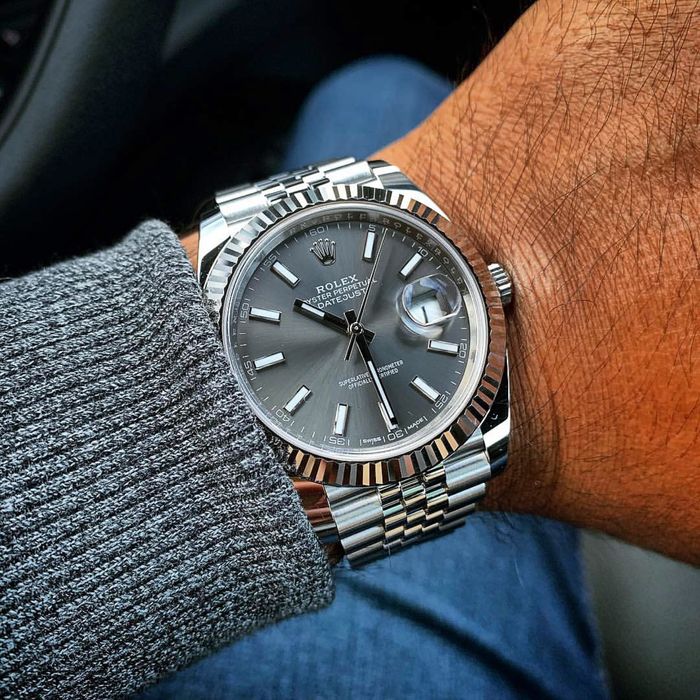 Rolex Date-Just 41 Grey Dial ETA 3235