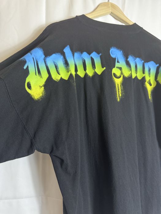 palm angels long sleeve spray logo