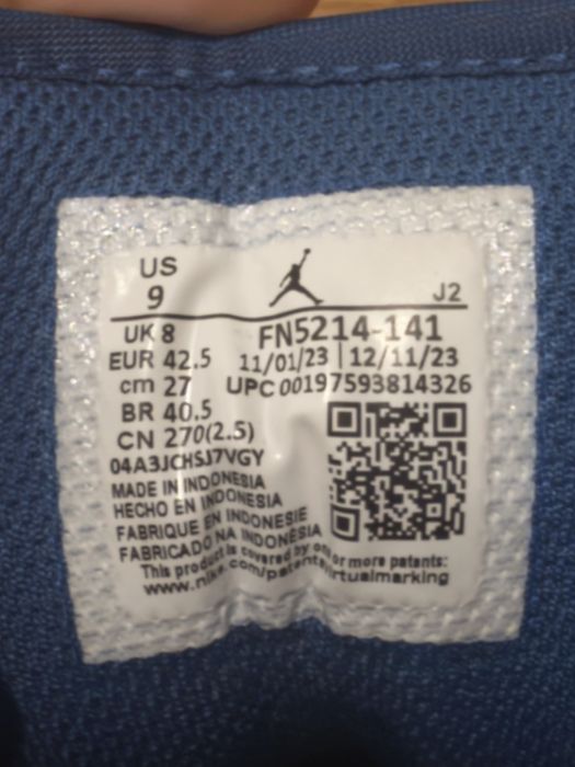 Jordan 1 low industrial blue 42.5 marime