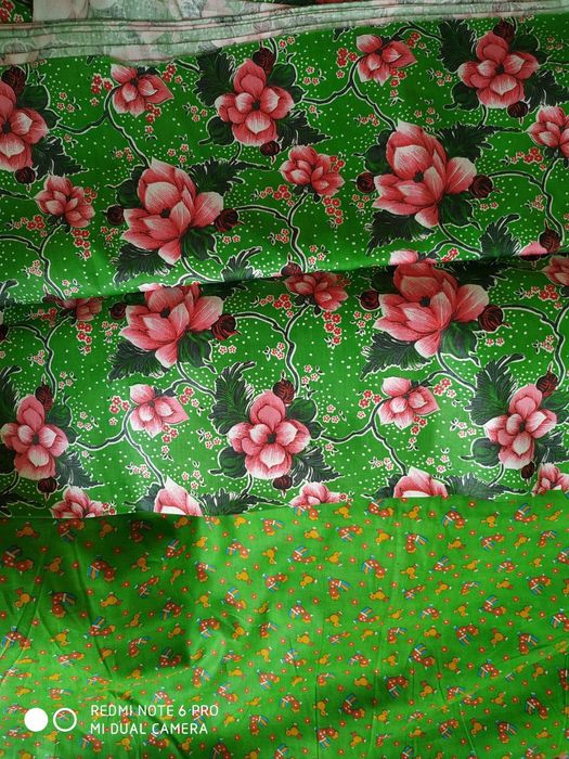 Materiallar satin va chit (paxtali)