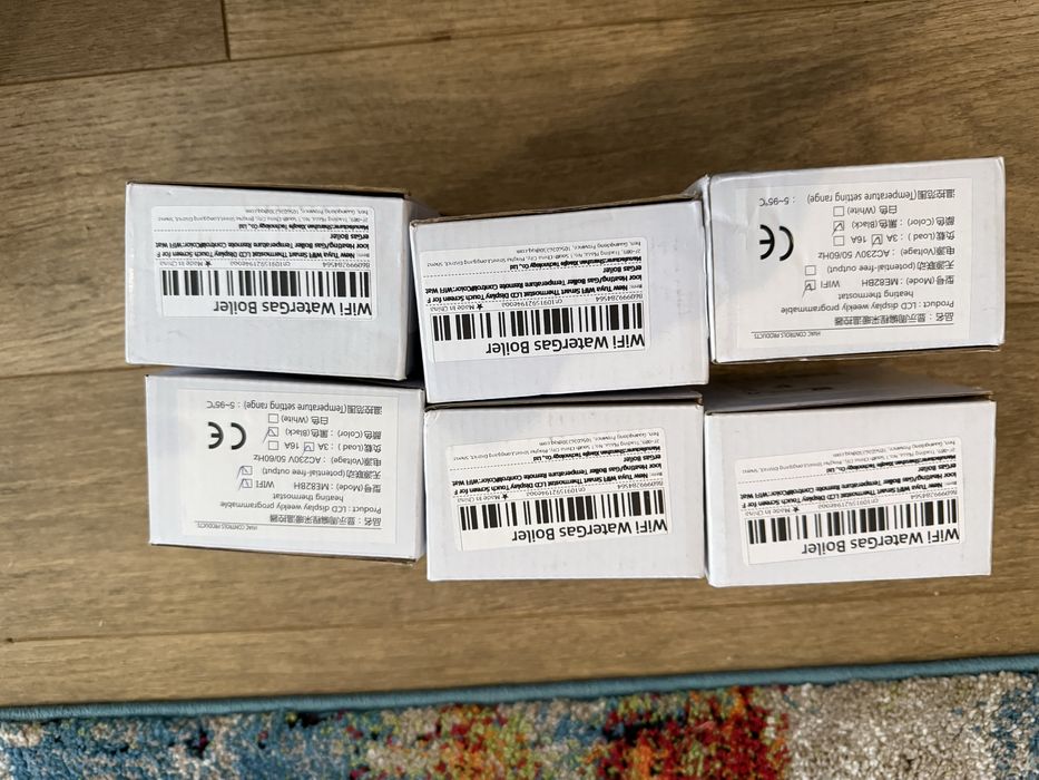 Vand Termostat Smart WiFi Tuya, LCD Touch, Negru