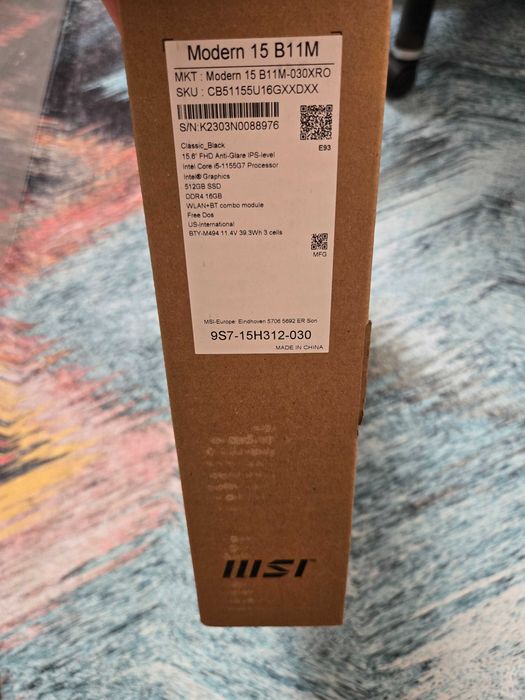 Msi 15 laptop new нов лаптоп