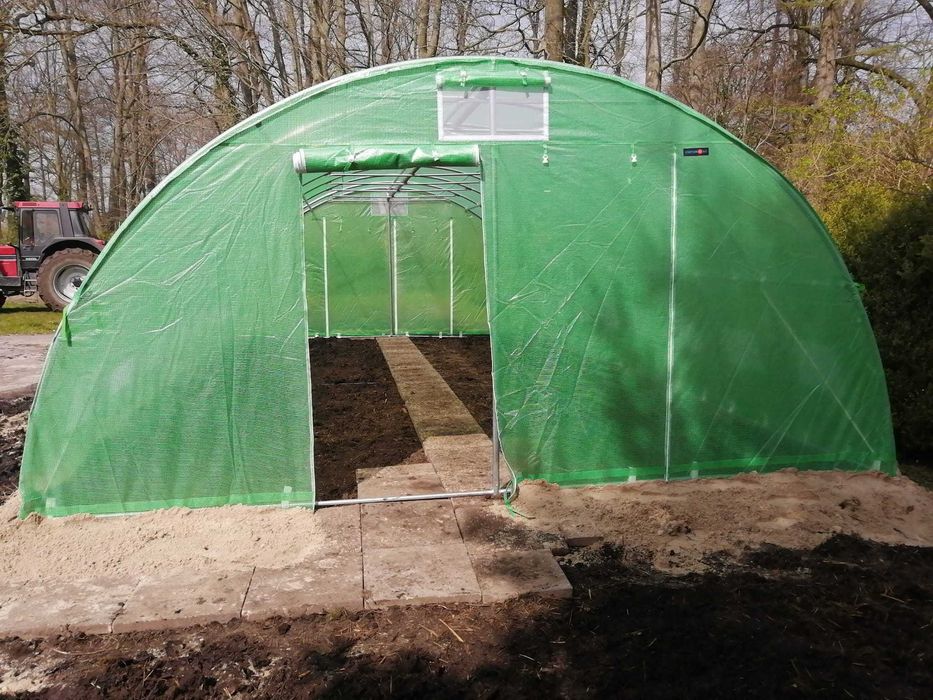 4x14 m Solar de gradina 56 mp, teava galvanizata ab