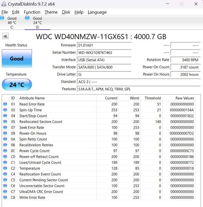 Продавам външен хард диск WD My Passport 2.5" – 4TB
