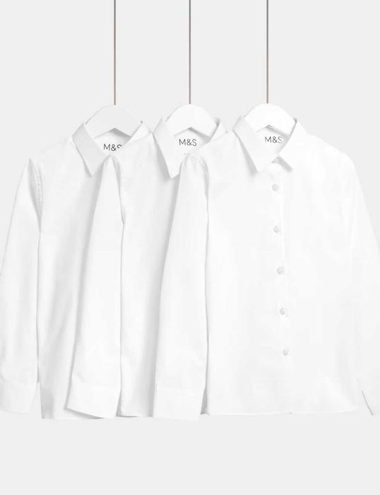 ‼️ Комплект из 3 облегающих школьных рубашек Marks & Spencer (Германия