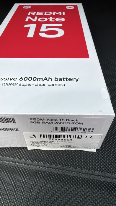 Нов Redmi Note 15 Black 256GB