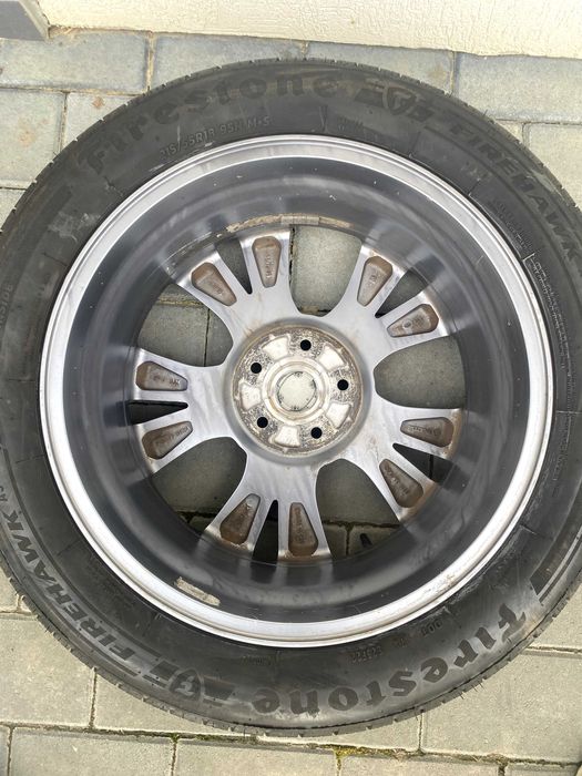 Jante Mazda R18 + Anvelope Firestone M+S – 2 buc., originale, uzate
