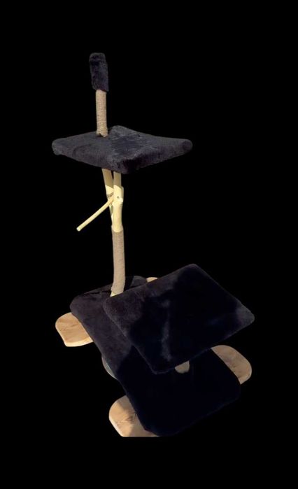 Когтеточка с площадками «Лофт», чёрная