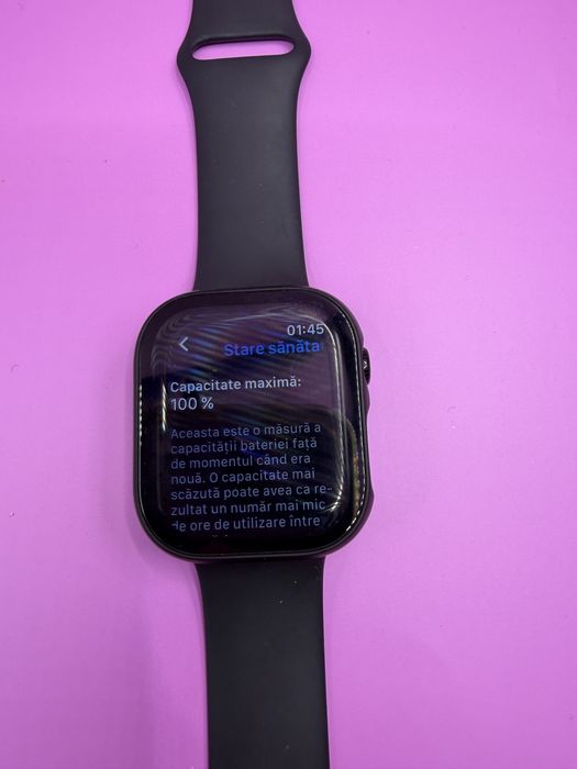 Apple Watch Series 11 (46mm) Jet Black GPS – Factură eMAG + Garanție Depanero, Baterie 100%, Ca Nou