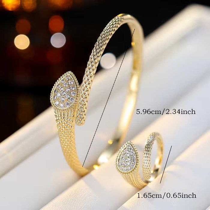 Дамски комплекти гривна и пръстен от медицинска стомана