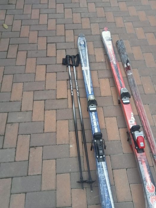 Skiuri ski Rossignol Cut-X + legături+ bete