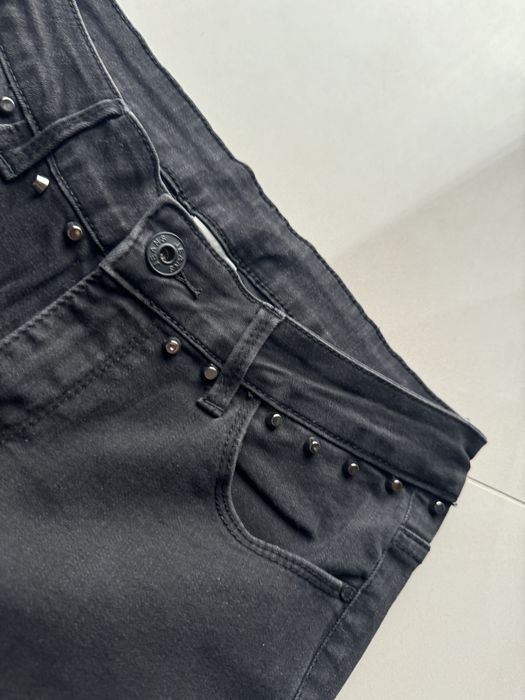 Pantaloni de blug negrii cu tinte