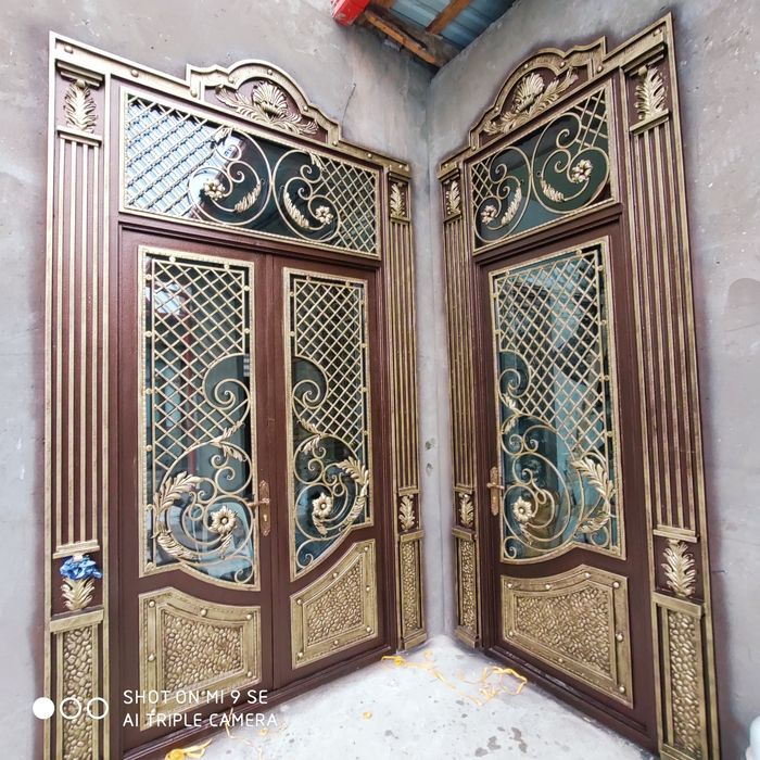 Darvoza reshotka naves perilla kalitk  ворота решётка навес