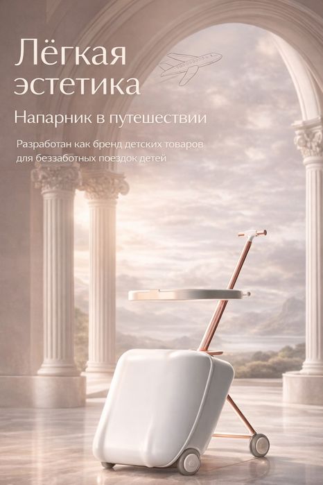 Чемодан самокат