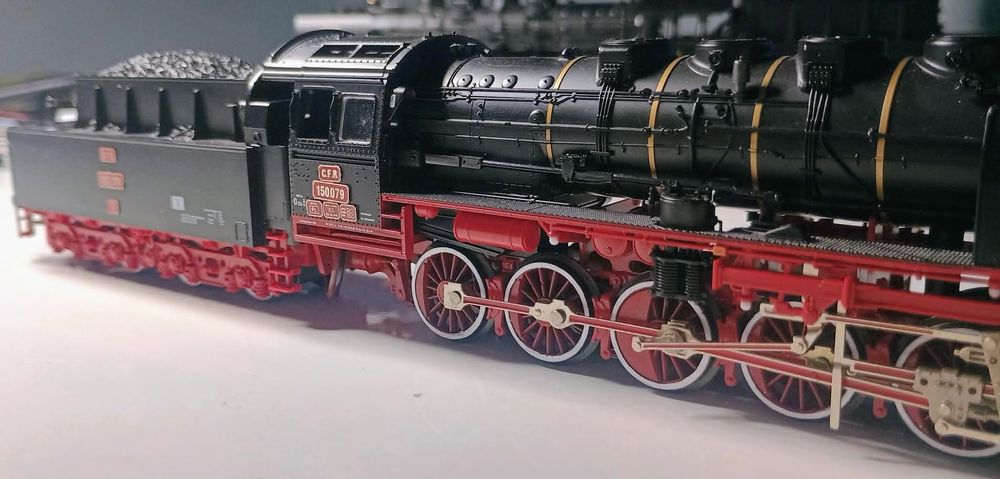 Locomotiva CFR 150, digitală SUNET, machetă trenuleț electric vagon HO