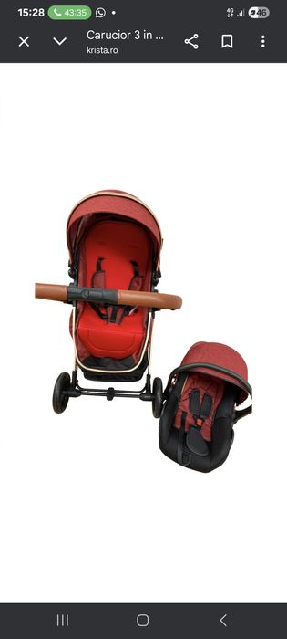 Carucior 3 in 1 bebelusi