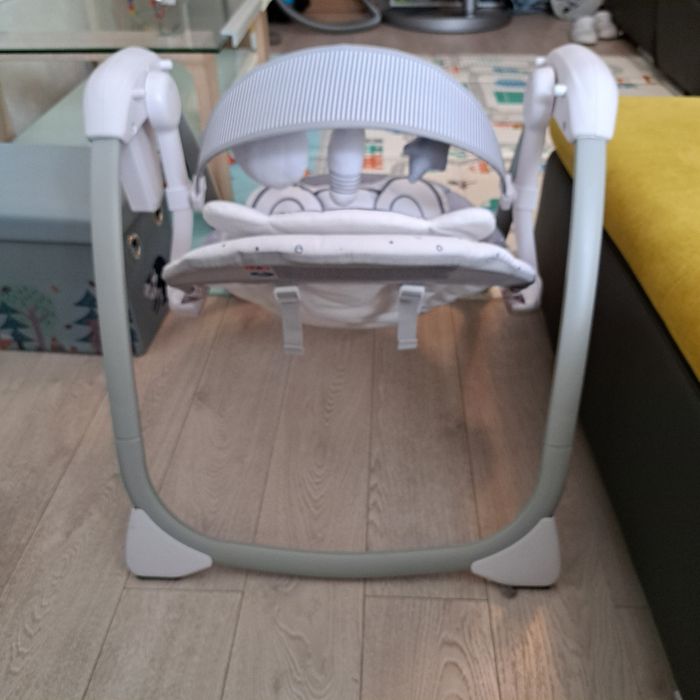 Cam  Bebeluși Leagăn electric cu Muzică Gri pentru Copii