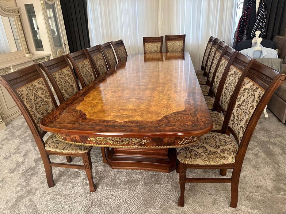 Комплект стол и 14 стульев