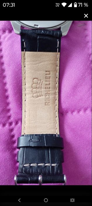 Ceas elvețian original Richelieu pe quartz precizie mare