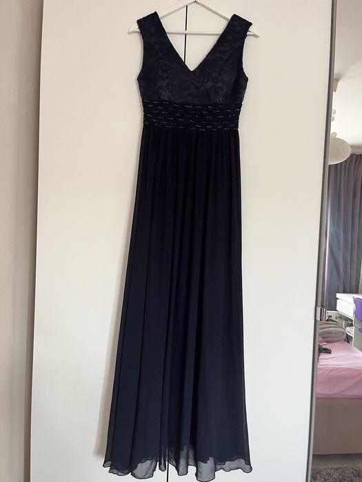 Rochie elegantă de evenimente bleumarin, Evonnia, mărimea 38