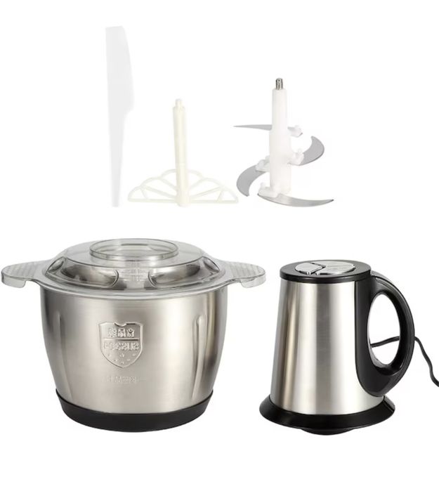 Tocător Electric Multifuncțional – 2L, 300W, 4 Lame Inox, Bol Inox