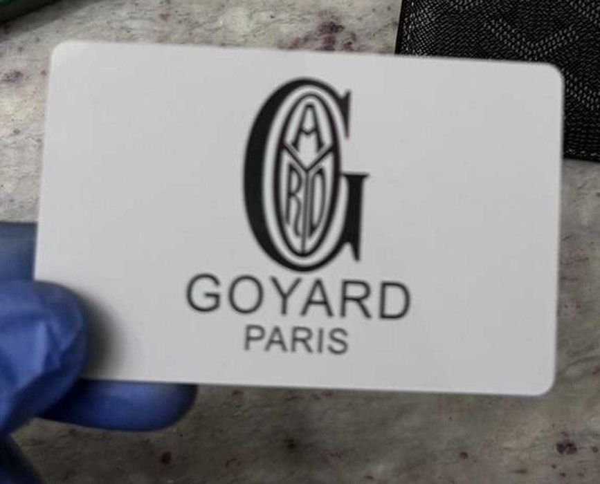 Portofel Goyard Cardholder Negru, din Piele Texturată