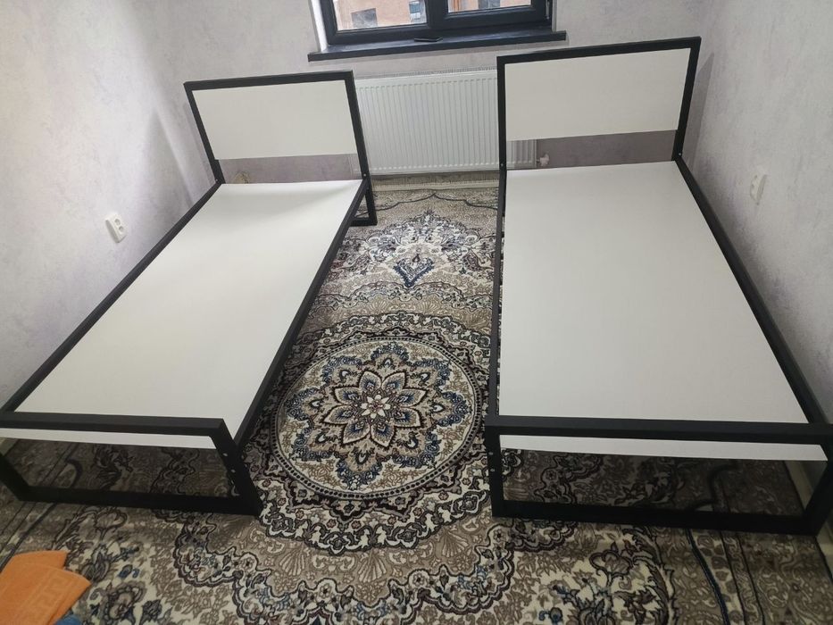 односпальная кровать Loft krovat темир крават metal kalavat Лофт