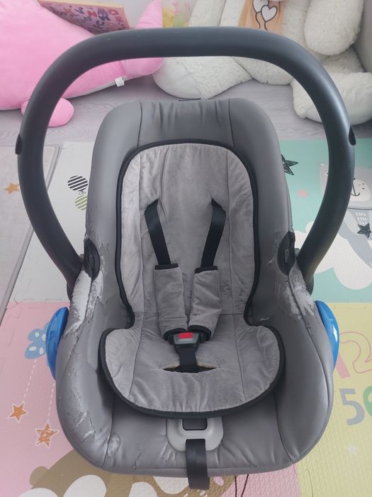 Cărucior Krausman Nexxo Grey 3 în 1 - Testat ADAC + Husă Scoică Auto