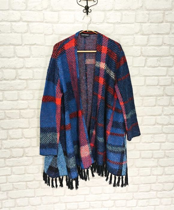 Tommy Hilfiger Mohair Оригинално дамско пончо жилетка One Size