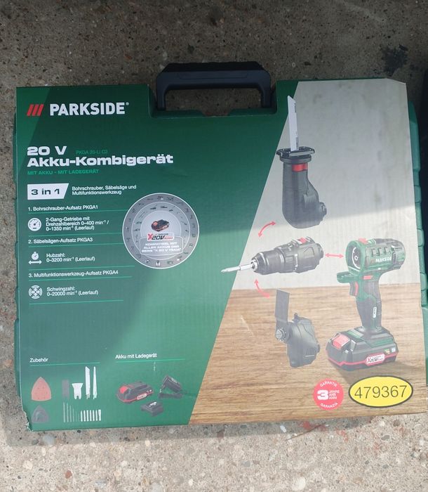 Чисто нови машини на Parkside къртач и 3в1 трион, винтоверт и..