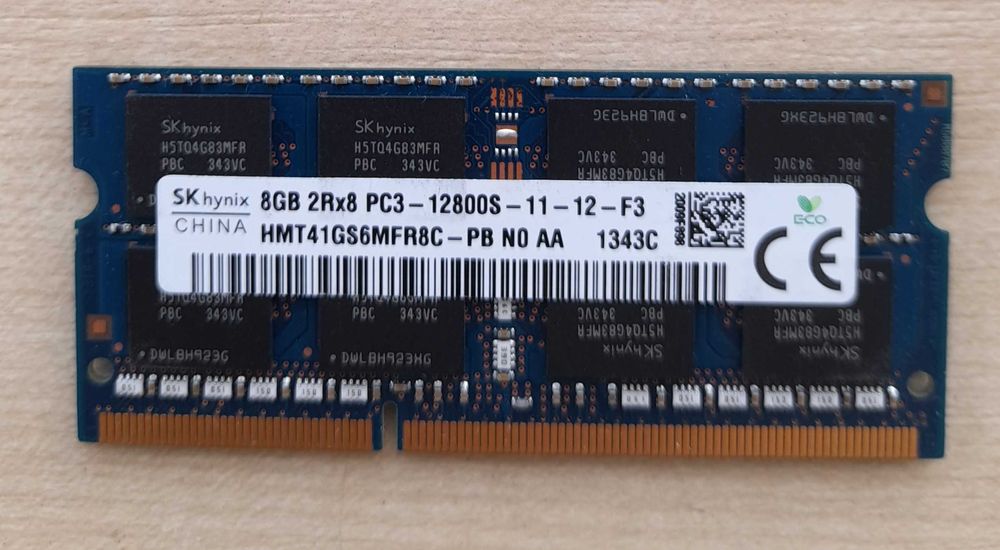 Memorie SODIMM, RAM Laptop 1 x 8 GB DDR3 1600 MHz – 90 lei