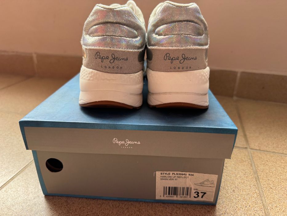Pepe Jeans London -велурени спортни обувки Harlow up Reflect 37 номер