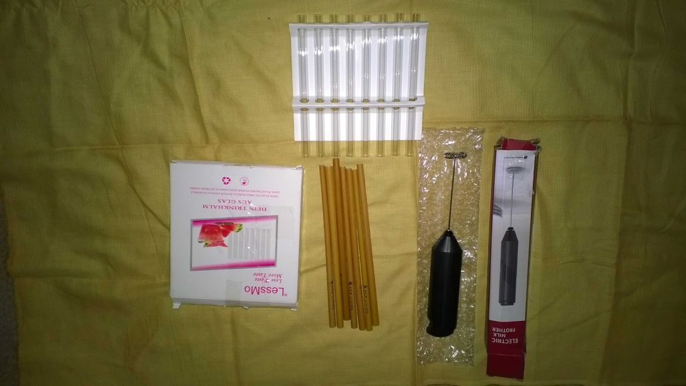 Стъклени и бамбукови сламки НОВИ!