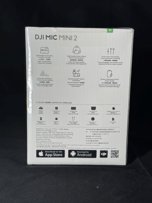 DJI Mic Mini 2 (2 TX, 1 Mobile RX, Case)