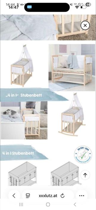 ROBA pătuț atașabil